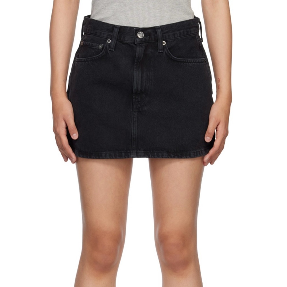 AGOLDE Black Liv Miniskirt
